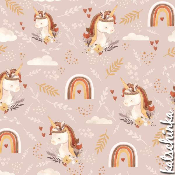 Bio Sommersweat #Rainbow Unicorn - Kopie